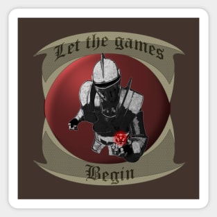 Let the games Begin Sticker